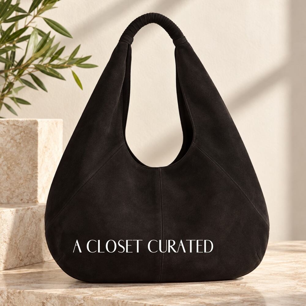 Anthropologie Joss Slouchy Boho Suede Tote
